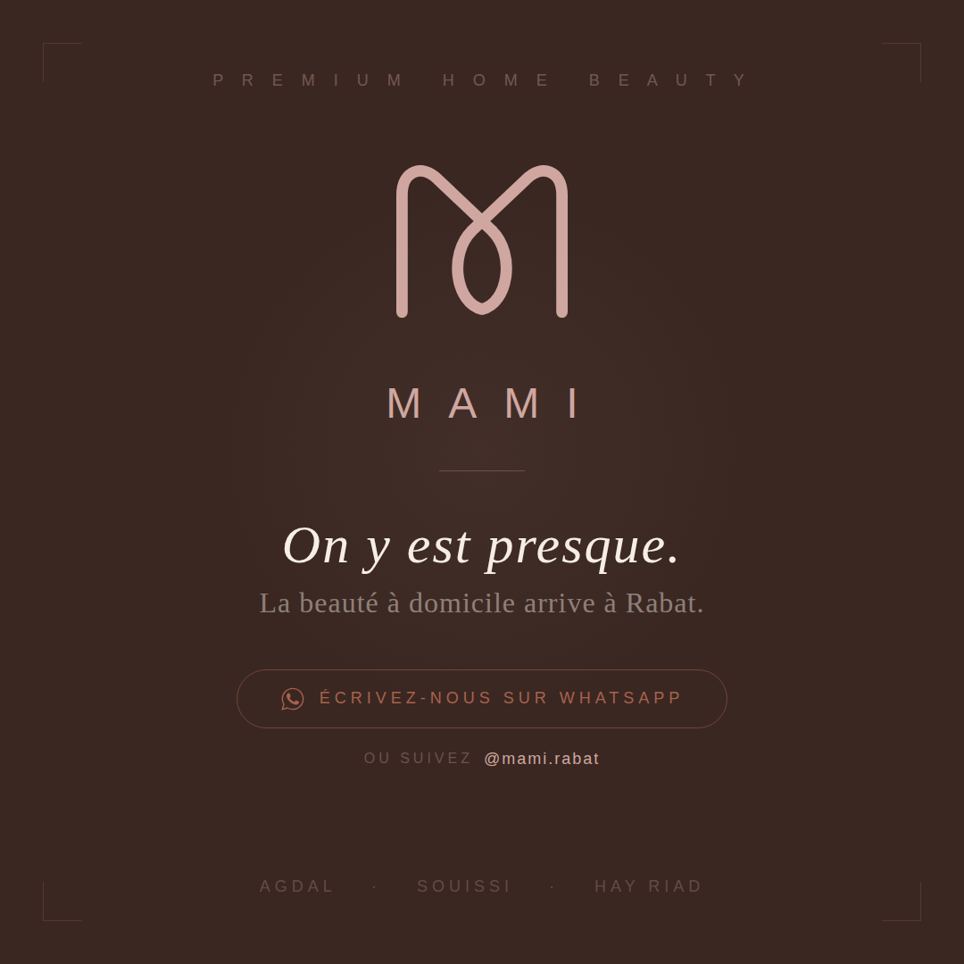 Appel à suivre MAMI et écrire sur WhatsApp